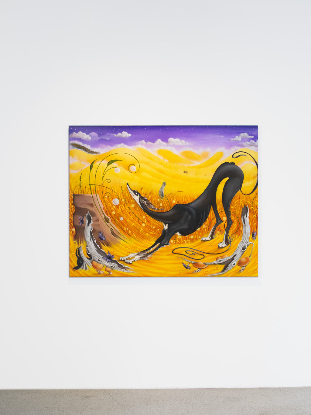 The Saluki in the Grass in Early Autumn (Memories of Rumi)