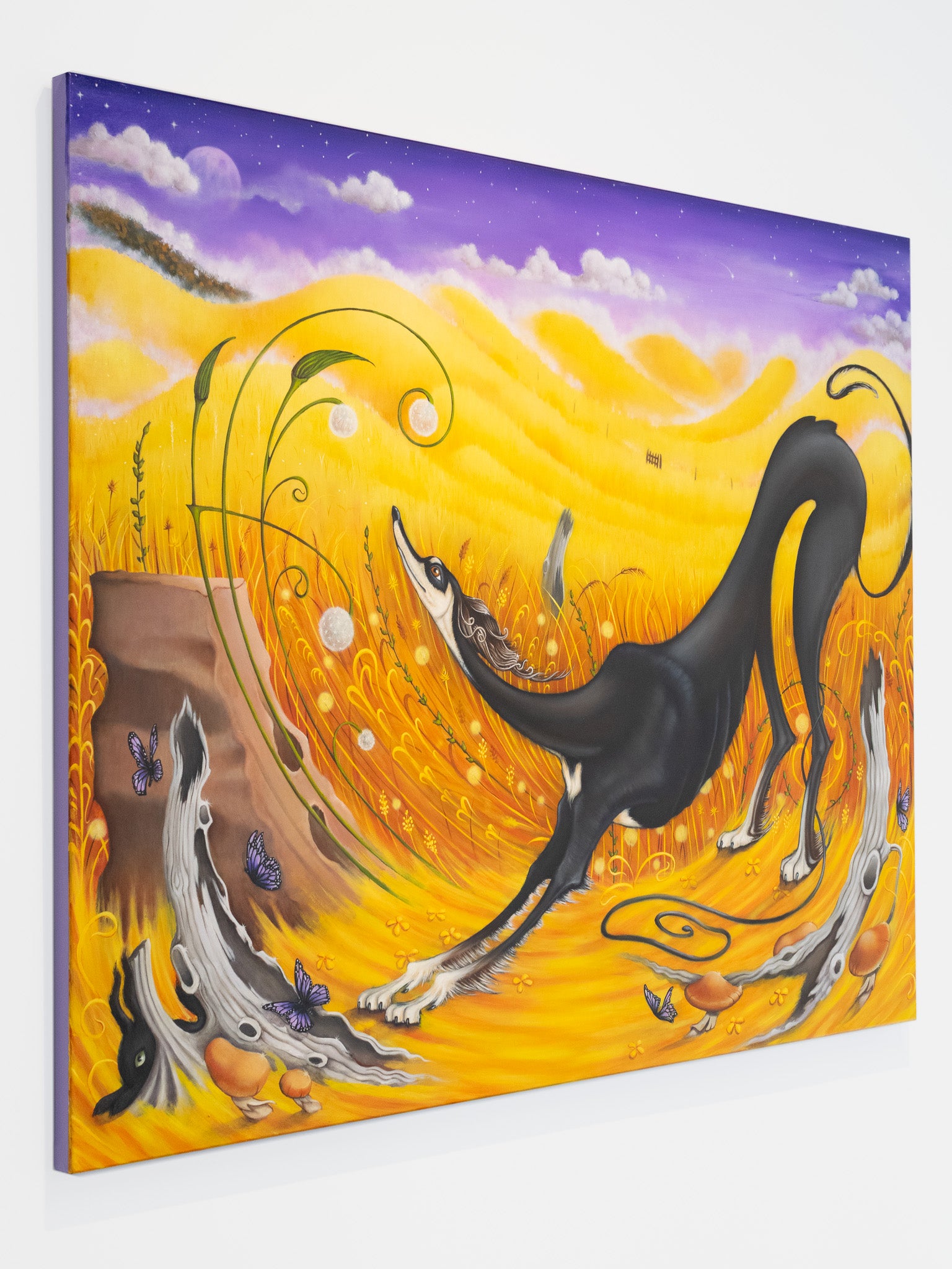 The Saluki in the Grass in Early Autumn (Memories of Rumi)
