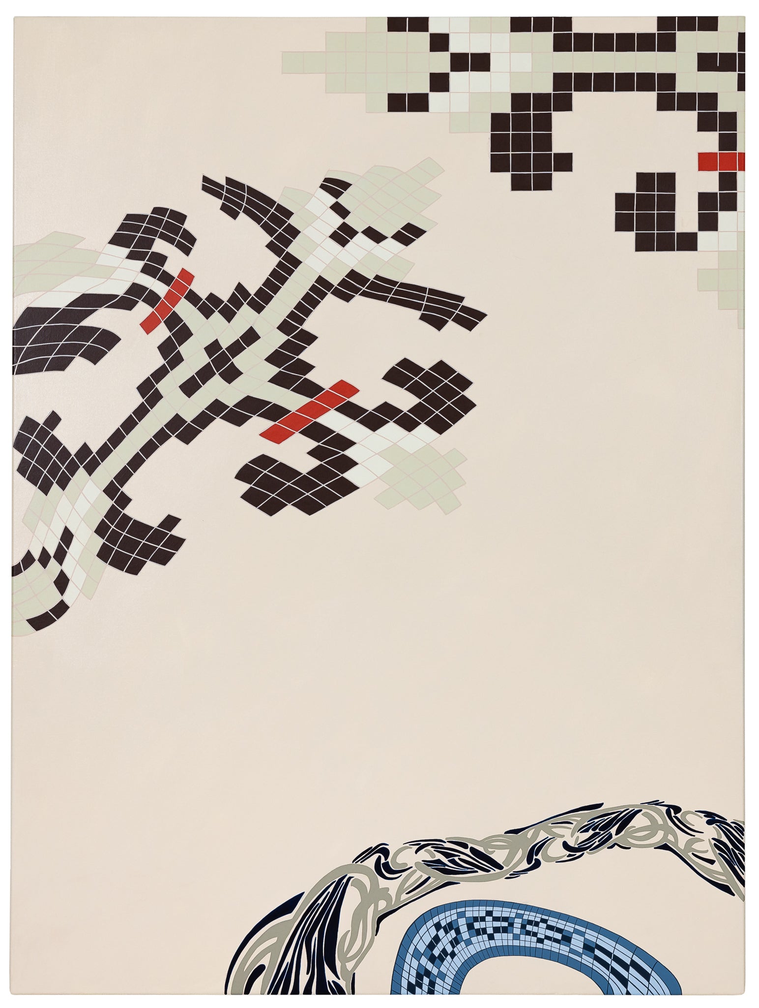 Needlepoint Triptych (I, II, III)