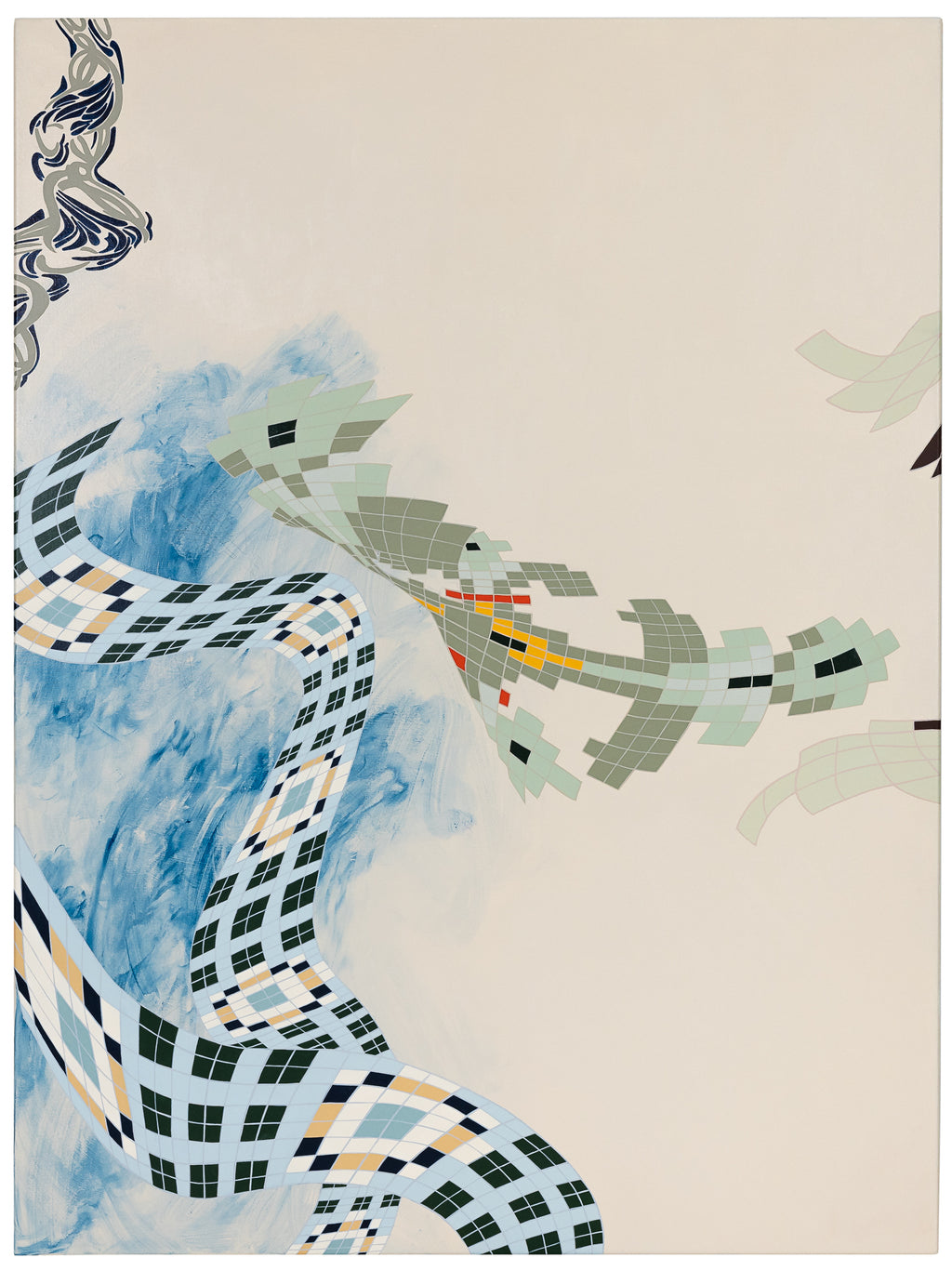 Needlepoint Triptych (I, II, III)