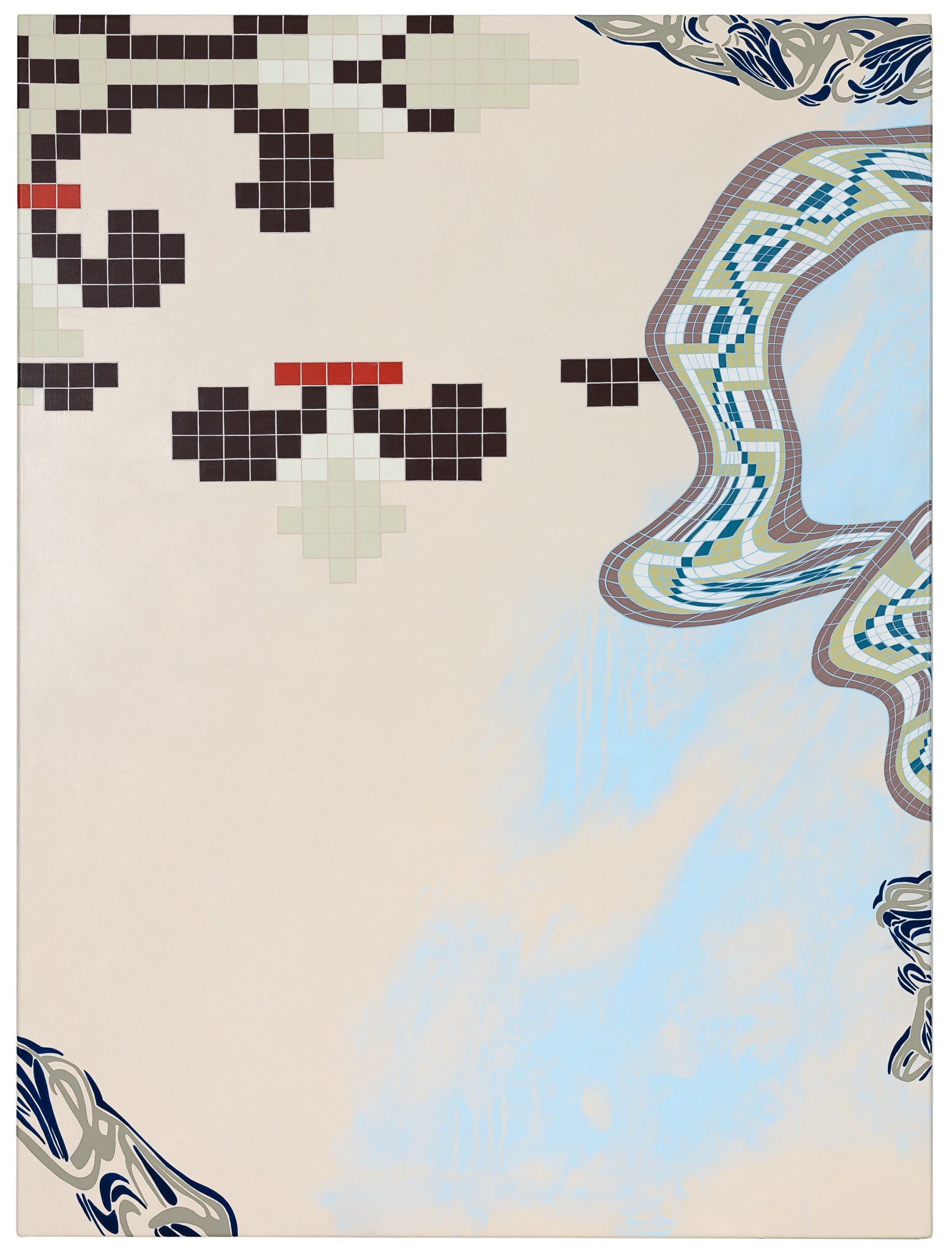 Needlepoint Triptych III