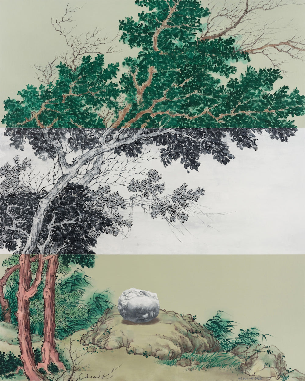 A Tableau with Wind and Buddha