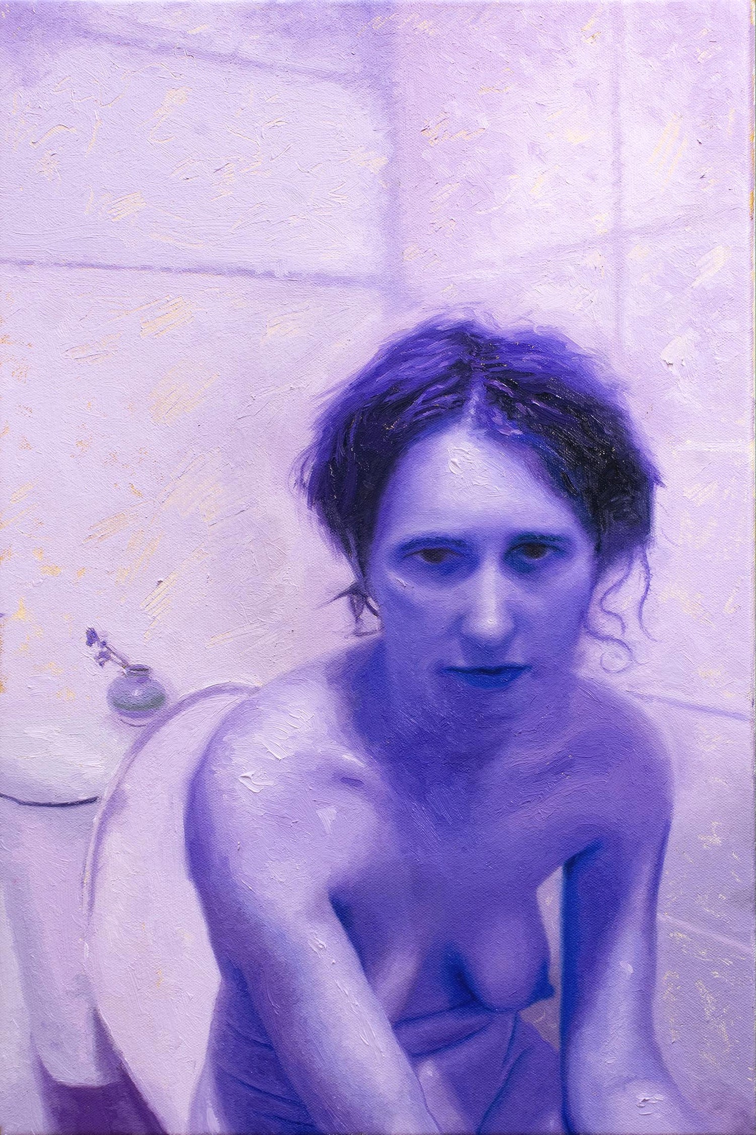 the bathroom